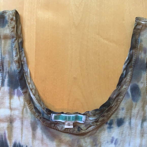 Silver!Charm tie dye tank top - Picture 3 of 3
